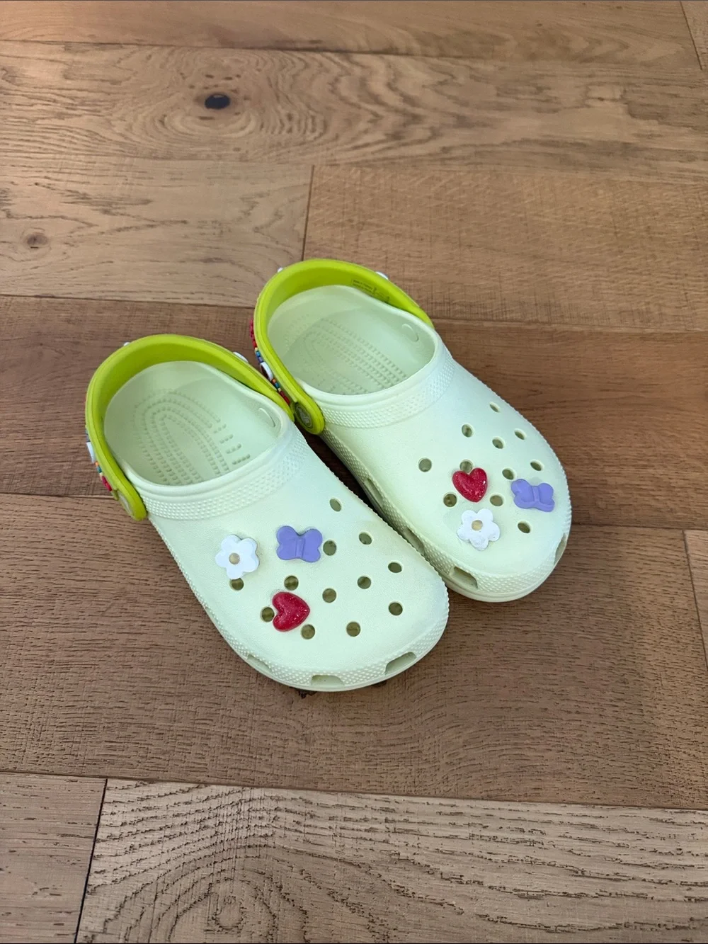 Kids Classic Friendship Bracelet Crocs Clog- Light Green